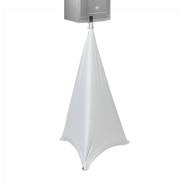 Lycra Cover Scrim for Speaker Tripod or Lighting Stand 2 Sided - White