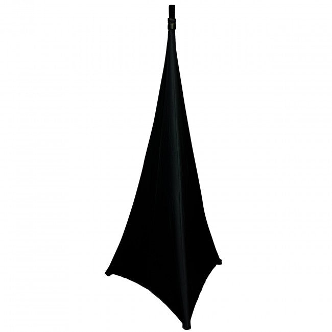 2 Pack Lycra Cover Scrim for Speaker Tripod or Lighting Stand 2 Sided - Black