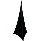 2 Pack Lycra Cover Scrim for Speaker Tripod or Lighting Stand 2 Sided - Black