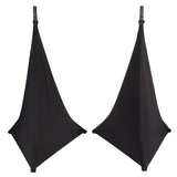 2 Pack Lycra Cover Scrim for Speaker Tripod or Lighting Stand 2 Sided - Black