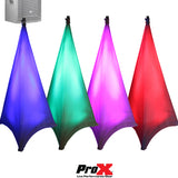 Lycra Cover Scrim for Speaker Tripod or Lighting Stand 3 Sided - White
