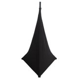 Two-Pack Three Side Speaker Stand Cover Scrim (Black)