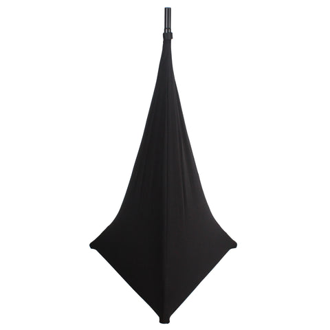 Two-Pack Three Side Speaker Stand Cover Scrim (Black)