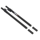 Set of 2 Deluxe 20 inch Speaker Subwoofer Pole M20 Threaded Mount 1 3/8 In. Adapter Cap