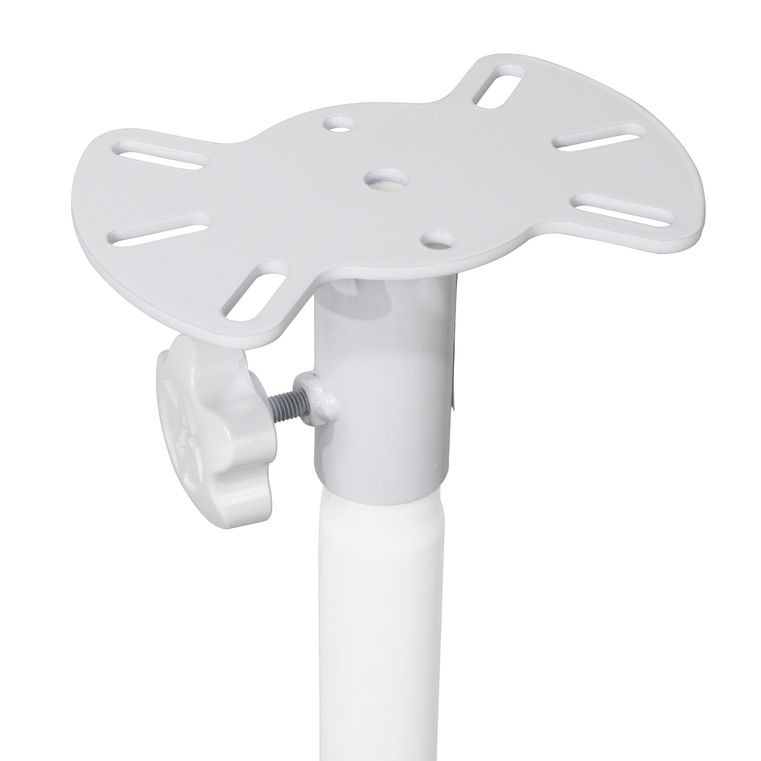 Speaker Stand Mounting Plate In White for Speakers and Moving Head