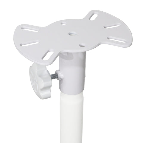 Speaker Stand Mounting Plate In White for Speakers and Moving Head