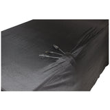 4 Ft. Open Back Spandex Table Cover Scrim - Black