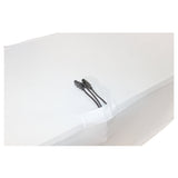 4 Ft. Open Back Spandex Table Cover Scrim - White