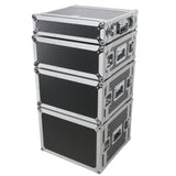 6U Deluxe 14" Deep 19" Width Amp Effects Rack Flight Hard Case