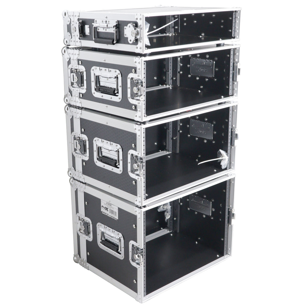 6U Deluxe 14" Deep 19" Width Amp Effects Rack Flight Hard Case