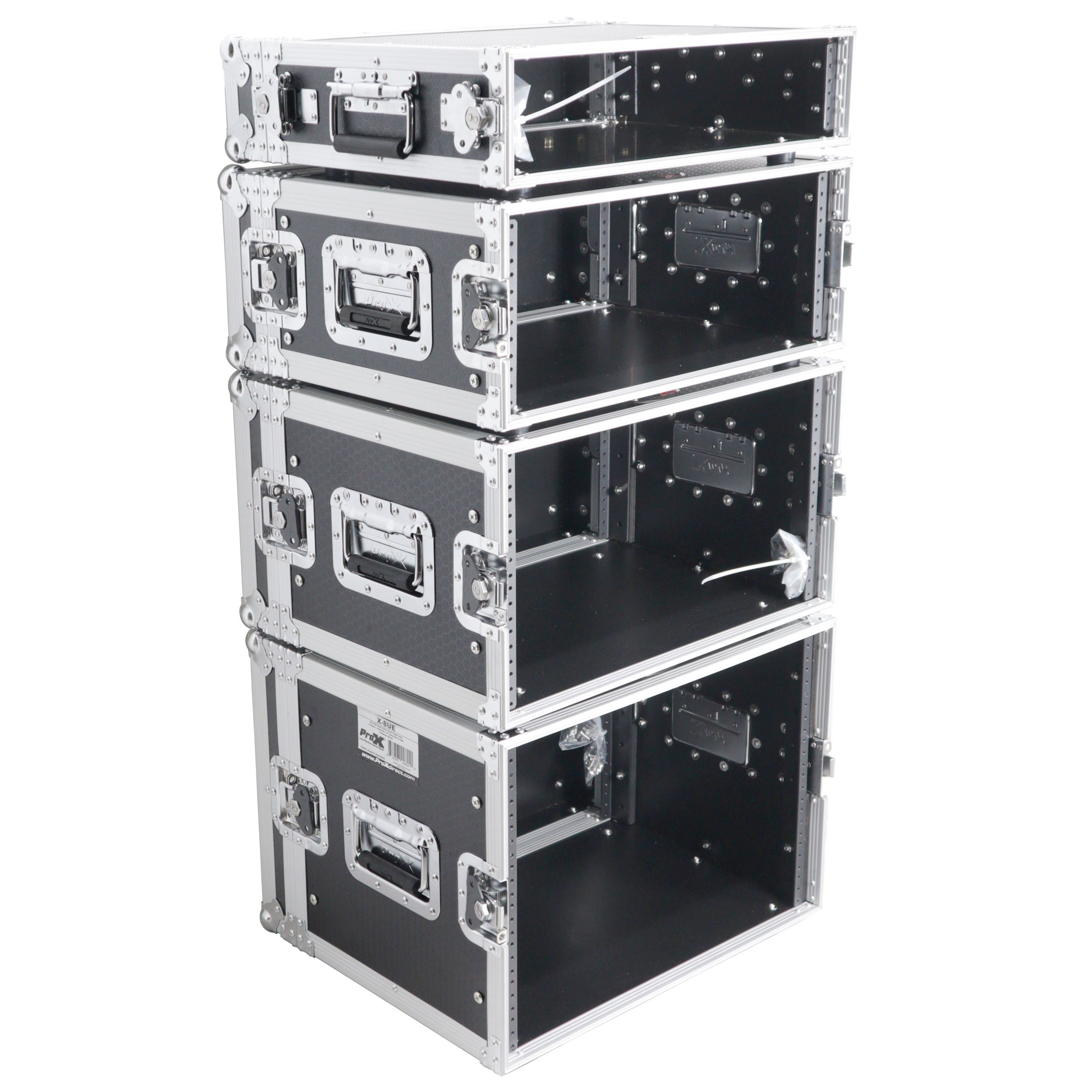 6U Deluxe 14" Deep 19" Width Amp Effects Rack Flight Hard Case