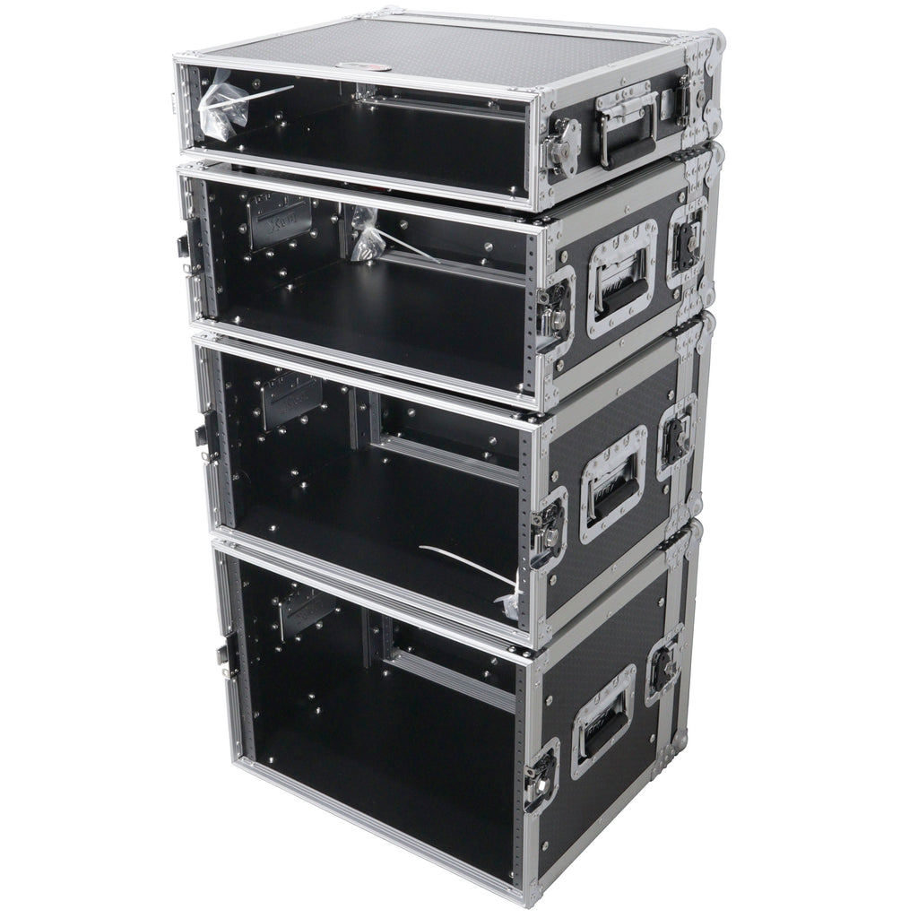 4U Deluxe Effects Rack 14" Deep Rail to Rail W/Handles