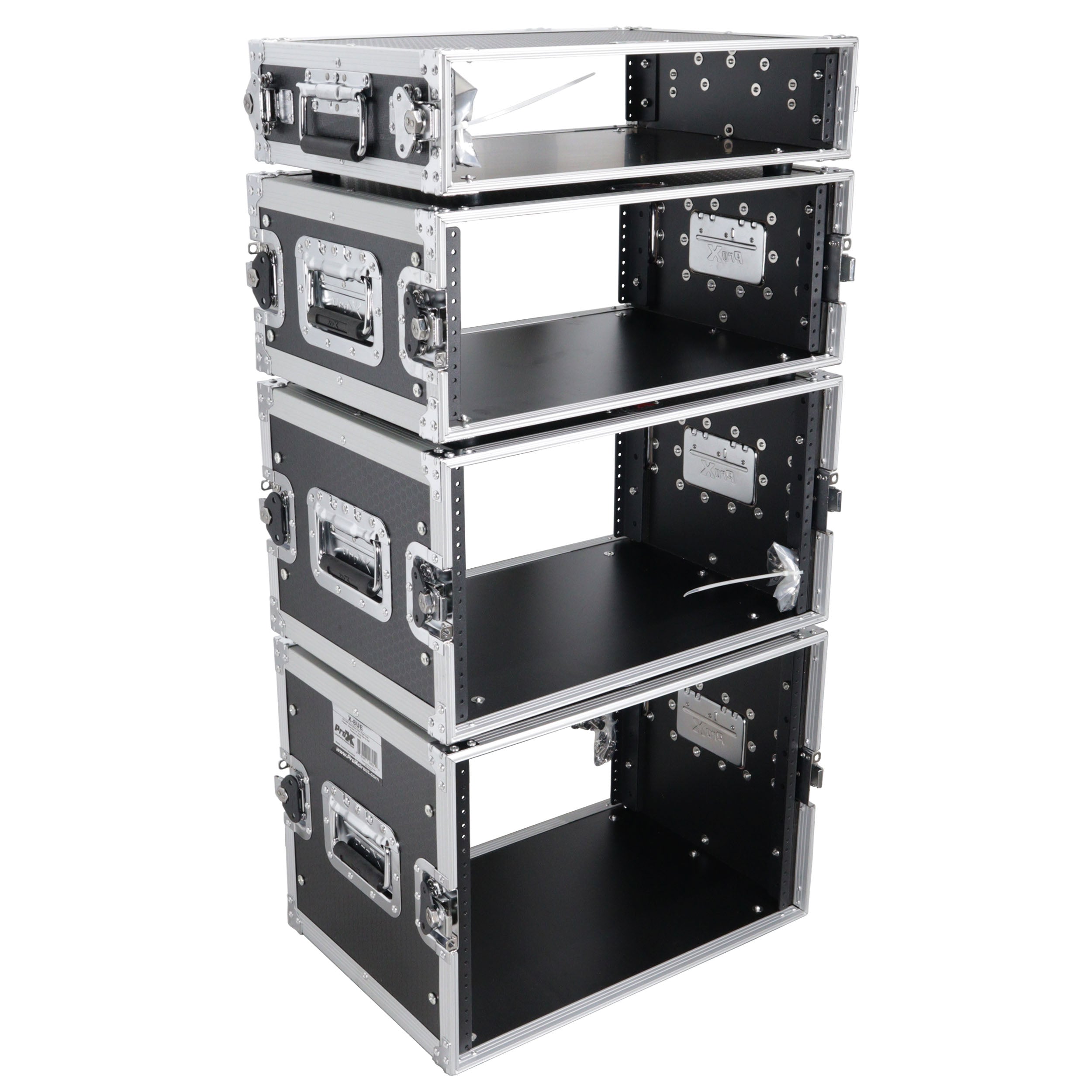 6U Deluxe 14" Deep 19" Width Amp Effects Rack Flight Hard Case