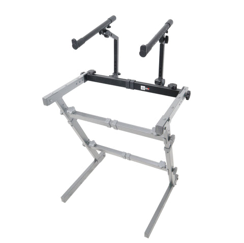 Professional Keyboard Add-on for Portable Z-Stand 2nd tier with Adjustable Stacking