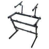 Professional Keyboard Add-on for Portable Z-Stand 2nd tier with Adjustable Stacking