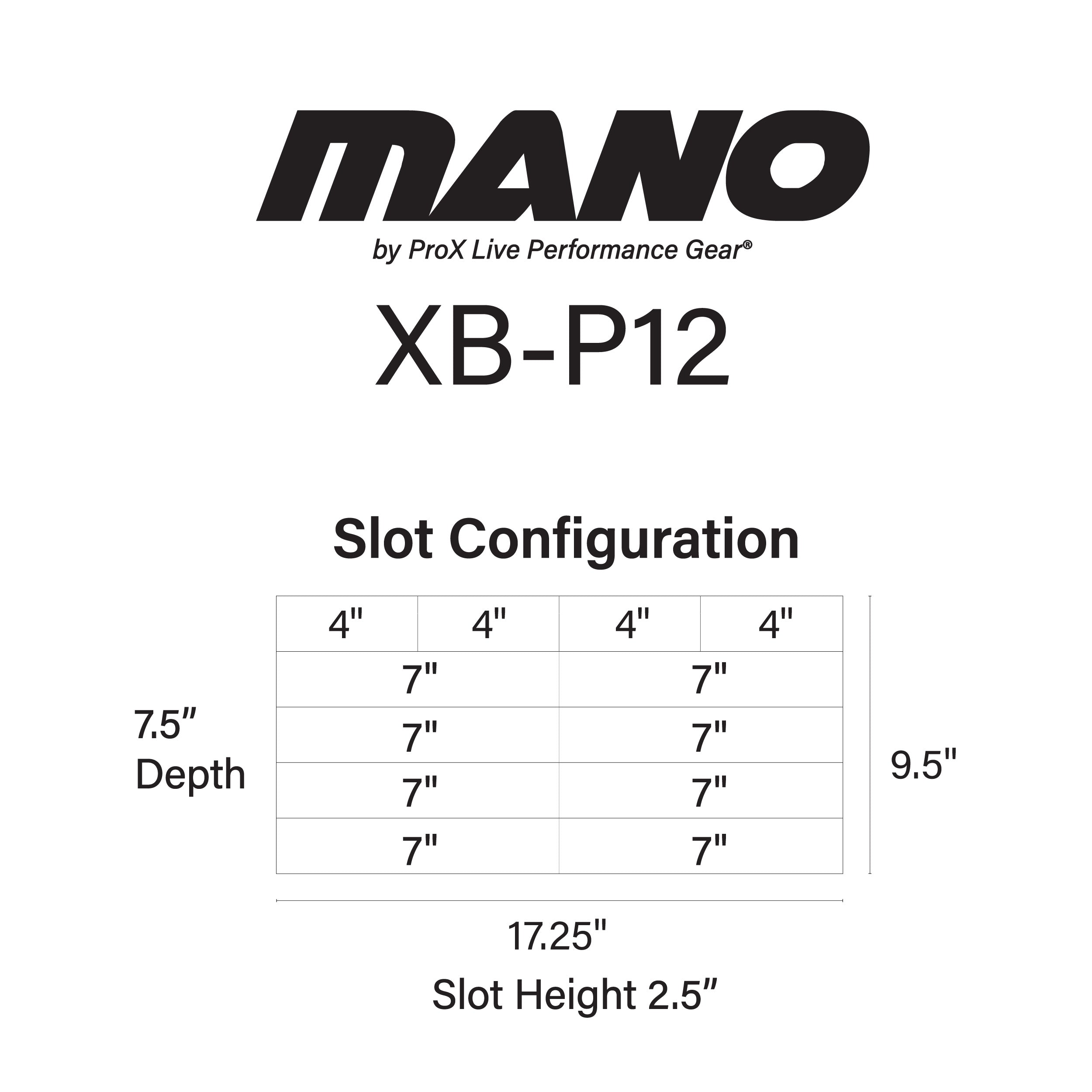 MANO™ Utility Carry Hand Bag Organizer with Dividers For Cables, LED Lighting, Tools, Mics, and Accessories.