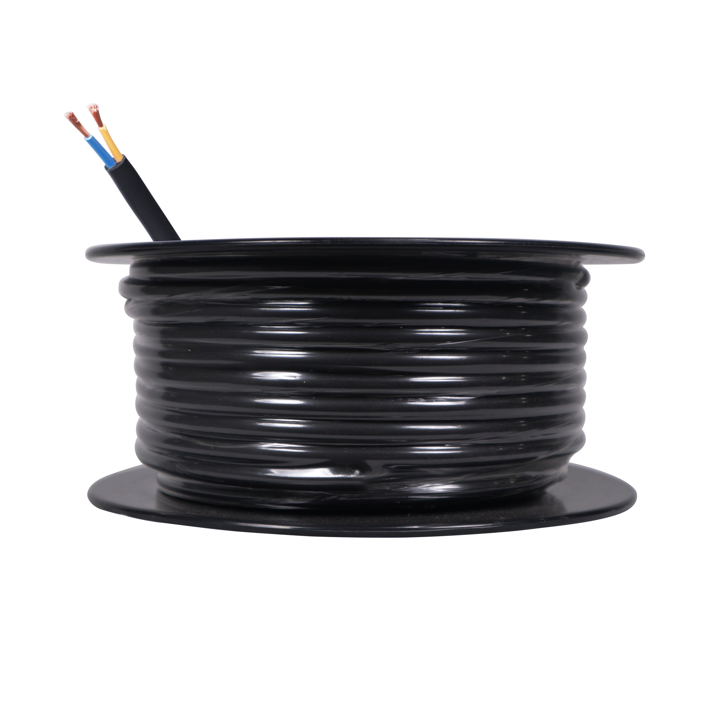 100 Ft. 12 AWG 2 Conductor Hybrid Passive Speaker Wire Bulk Cable Spool Black