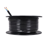 100 Ft. 12 AWG 2 Conductor Hybrid Passive Speaker Wire Bulk Cable Spool Black
