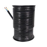 500 Ft. 12 AWG 2 Conductor Hybrid Passive Speaker Wire Bulk Cable Spool Black