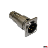 XLR Male To Female Adapter For Panel Mount
