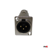 XLR Male To Female Adapter For Panel Mount