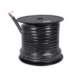 500 Ft. 12 AWG 4 Conductor Hybrid Passive Speaker Wire Bulk Cable Spool Black