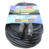 100 Ft. DMX XLR5-M to XLR5-F High Performance Cable
