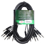 10 Ft. 8-Channel TRS-M to TRS-M Balanced Snake Cable