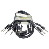 10 Ft. 8-Channel TRS-M to TRS-M Balanced Snake Cable
