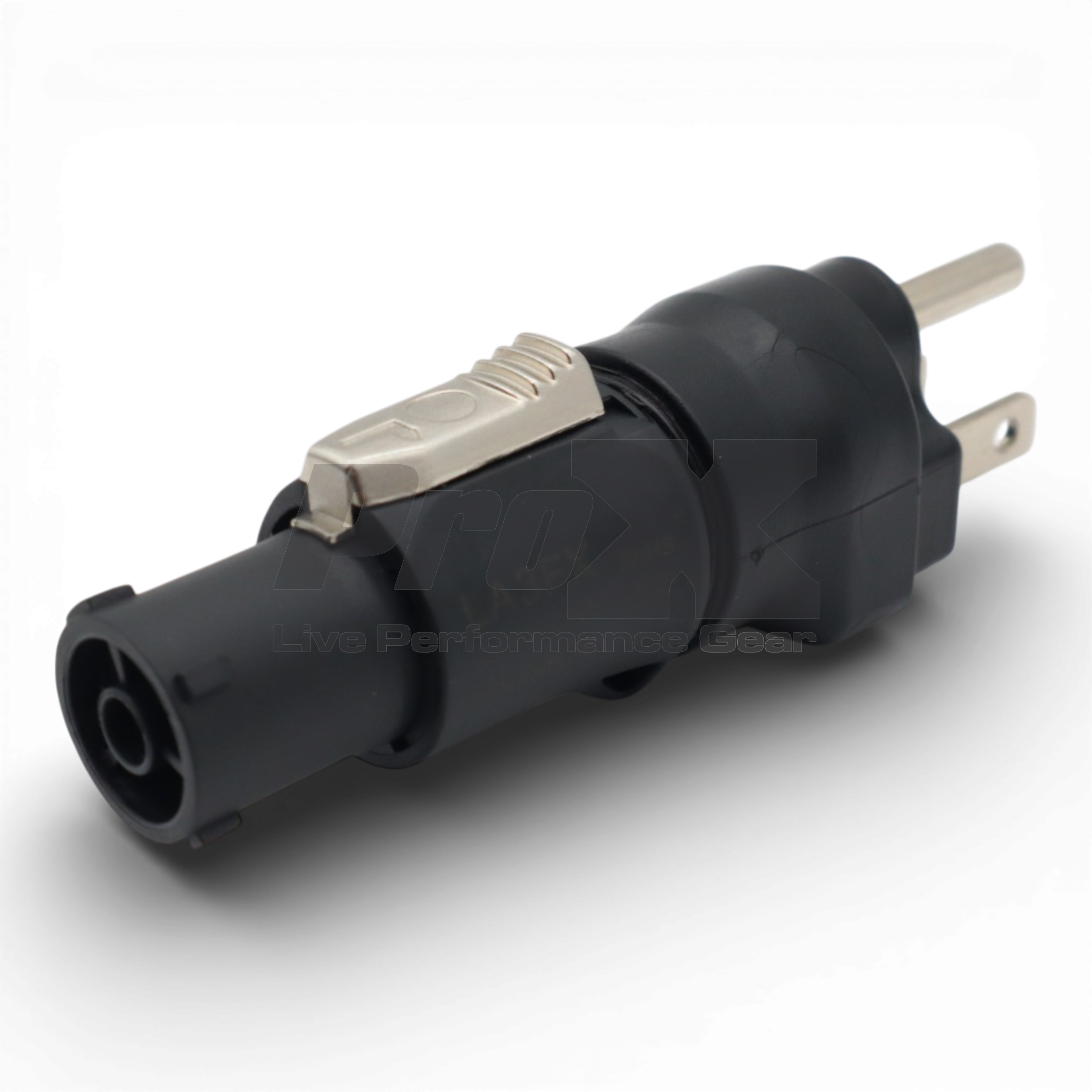 Edison Nema 515P Male to True1 Female Black locking Connector Power Coupler Adapter
