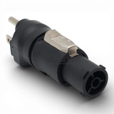 Edison Nema 515P Male to True1 Female Black locking Connector Power Coupler Adapter