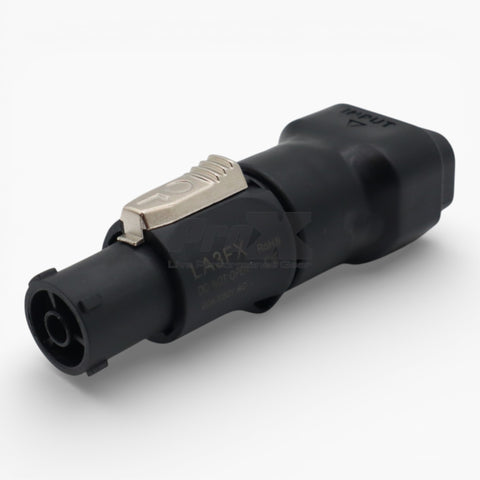 IEC C14 Female to True1 Female Black locking Connector Power Coupler Adapter
