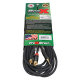 25' Ft High Performance 3.5mm 1/8” Mini TRS to Dual RCA-M Unbalanced Y-Cable