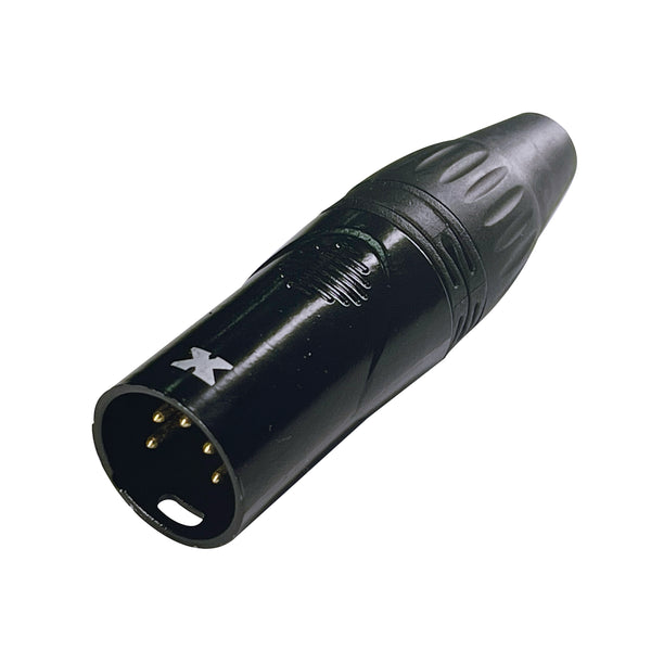 DMX Male 5-pin Terminator Locking Plug Connector