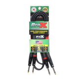 5' Ft. High Performance 1/4” TS Male to Dual 1/4” TS Male Unbalanced Audio Cable