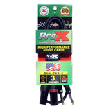 3' Ft. High Performance 1/4” TS Male to Dual XLR Male Unbalanced Audio Cable
