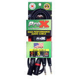 5' Ft. High Performance Dual 1/4” TS Male to Dual XLR Male Unbalanced Audio Cable