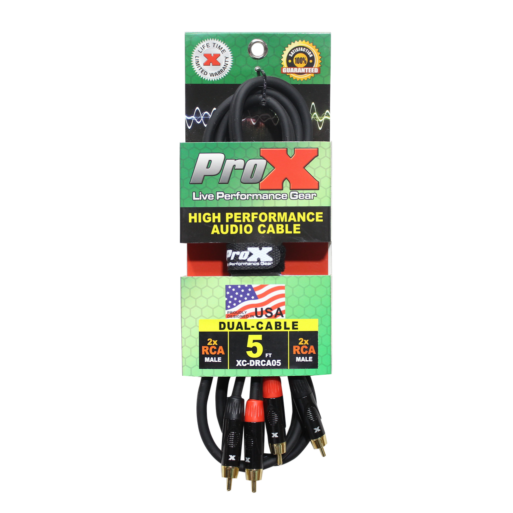 5' Ft. High Performance RCA Male to RCA Male Balanced Audio Cable
