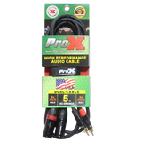 5 Ft. Unbalanced Dual RCA-M to Dual XLR3-M High Performance Audio Cable