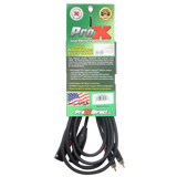 10 Ft. Unbalanced Dual RCA-M to Dual XLR3-M High Performance Audio Cable