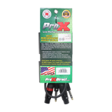 3 Ft. Balanced Dual 1/4" TRS-M to Dual XLR3-F High Performance Audio Cable