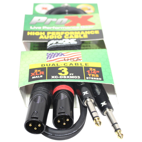 3 Ft. Balanced Dual 1/4