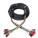 25' ft 10 RCA Channel + 3 Power Cable for Marine and Car Audio - Medusa Style Cable