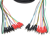 75' ft 10 RCA Channel + 3 Power Cable for Marine and Car Audio - Medusa Style Cable