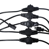 32' Ft. Male NEMA 120VAC to 6-Outet Female Edison 12/3AWG Power Extension Cable