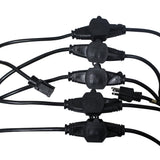 32' Ft. Male NEMA 110VAC to 6-Outet Female Edison 14/3AWG Power Extension Cable