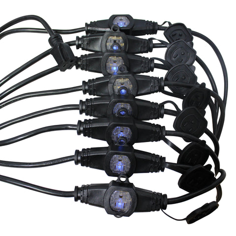 52' Ft. Male NEMA 120VAC to 9-Outet Female Edison 14/3AWG Power Extension Cable