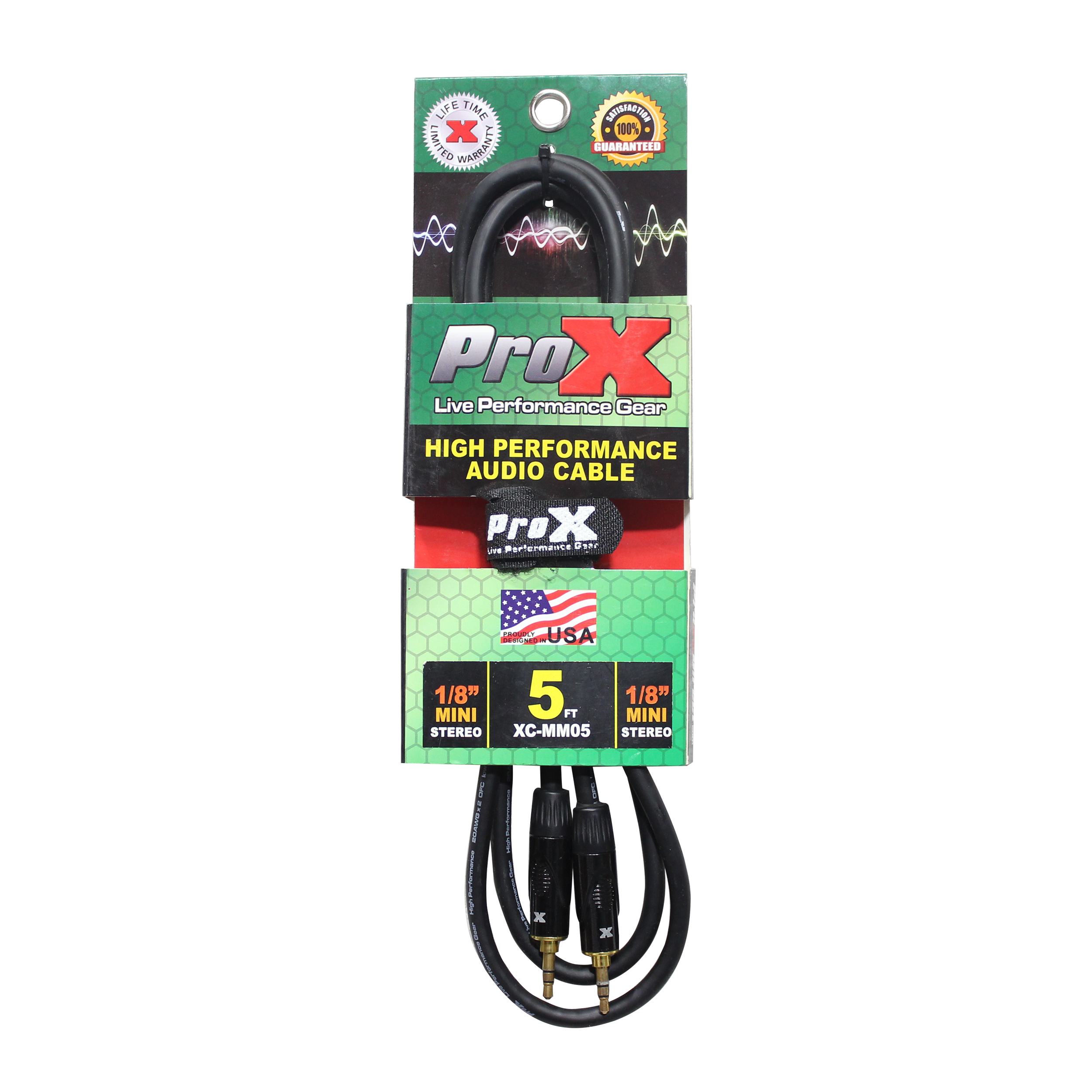 5 Ft. Balanced TRS-M Mini 1/8" to TRS-M Mini 1/8" High-Performance Audio Cable