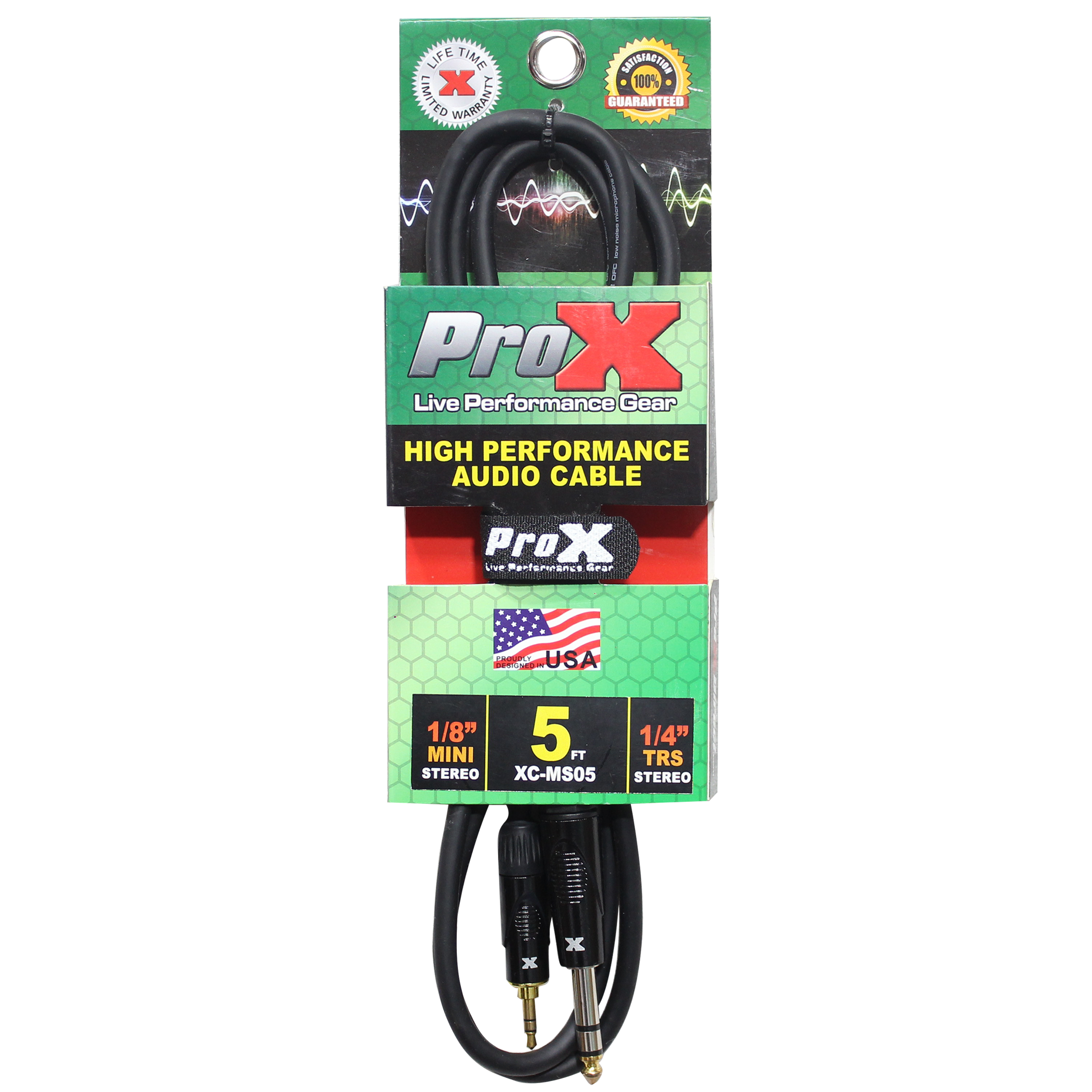 5 Ft. Balanced TRS-M Mini 1/8" to TRS-M High Performance Audio Cable