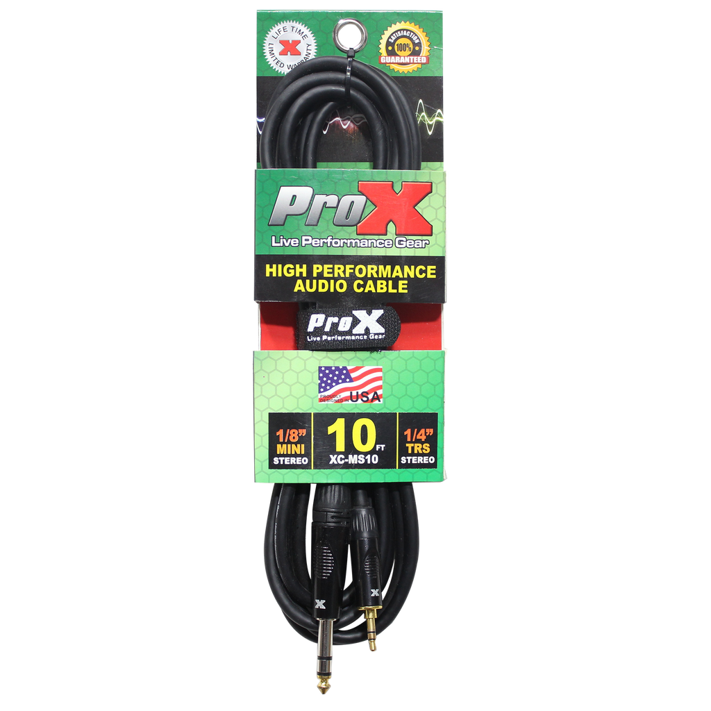 10 Ft. Balanced TRS-M Mini 1/8" to TRS-M High Performance Audio Cable